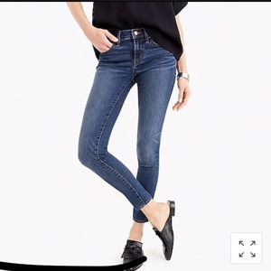 J Crew Toothpick Jeans in Vista Wash